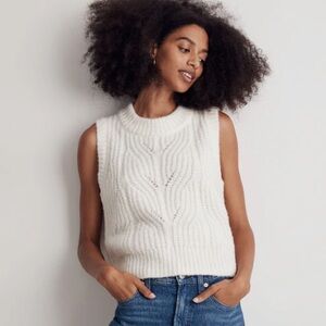 Madewell Pointelle Knowe Sweater Vest